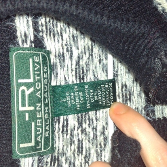 Lauren active by Ralph Lauren zip up  sweater jacket size large - Picture 4 of 7